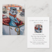 両面猫の運転者- 名刺 (正面/裏面)