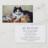 両面獣医医院猫の搭乗- 名刺 (正面/裏面)