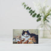 両面獣医医院猫の搭乗- 名刺 (スタンド正面)