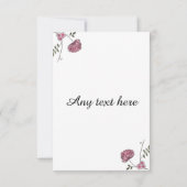 両面私の花嫁の付き添いのカードになりますか？ 招待状 (裏面)