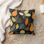 両面秋アプリコットパターン装飾用クッション クッション (ブランケット)