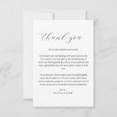 両面結婚サンキューカード（写真） (裏面)