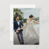 両面結婚サンキューカード（写真） (正面/裏面)