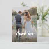 両面結婚サンキューカード（写真） サンキューカード (スタンド正面)