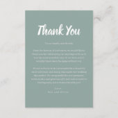 両面結婚サンキューカード（写真） サンキューカード (裏面)
