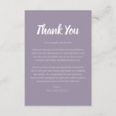 両面結婚サンキューカード（写真） サンキューカード (裏面)