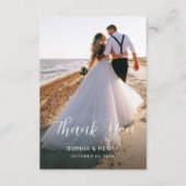 両面結婚サンキューカード（写真） サンキューカード (正面)