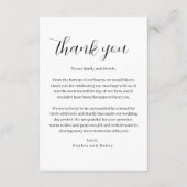 両面結婚サンキューカード（写真） サンキューカード (裏面)