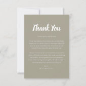両面結婚サンキューカード（写真） サンキューカード (裏面)