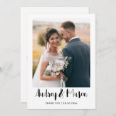 両面結婚サンキューカード（写真） シーズンカード (正面/裏面)