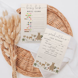 両面絵文字の予測赤ちゃんシャワーゲーム