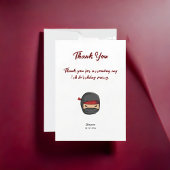 両面編集可能忍者をテーマにしたサンキューカード サンキューカード