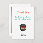 両面編集可能忍者をテーマにしたサンキューカード サンキューカード (正面/裏面)