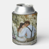 両面自分のカスタムウェディングフォトを追加 缶クーラー (缶正面)