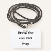 両面自画像フォトID バッジ (正面ランヤード)