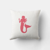 両面航海のなピンクの人魚 クッション (裏面)