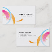 両面色の名刺のダッシュ 名刺 (正面/裏面)