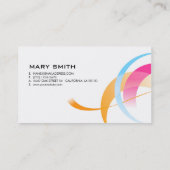 両面色の名刺のダッシュ 名刺 (裏面)