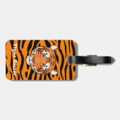 両面荷物のラベルの"トラの姉妹"のテーマ ラゲッジタグ (裏面横)