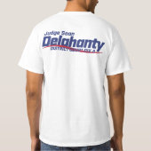 両面裁判官のショーンDelahantyのプライドのワイシャツ Tシャツ (裏面)