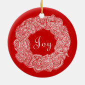 両面記念リース(Joy/Year) セラミックオーナメント (裏面)