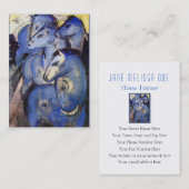 両面調教師の乗馬のインストラクター- 名刺 (正面/裏面)