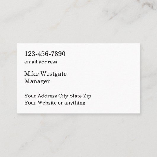 両面車の名刺 名刺 (裏面)