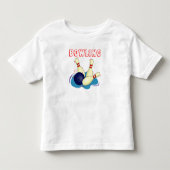 両面追加子供名Tシャツ トドラーTシャツ (正面)
