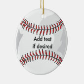 両面野球のオーナメント セラミックオーナメント (右)