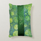 両面青緑の抽象芸術数々のカラー アクセントクッション (正面(垂直))