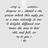 両面高慢と偏見の文字 オーナメント (裏面)
