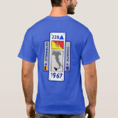 両面1967レーシングTシャツ Tシャツ (裏面)