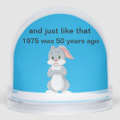 両面1975ユーモア雪の球体 (正面)