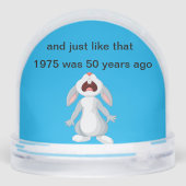 両面1975ユーモア雪の球体 (裏面)