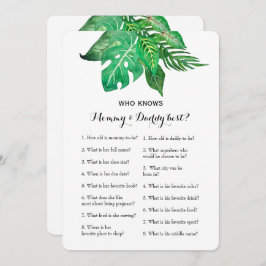 両面2ベビーシャワーゲーム-アドバイス|知っている人 招待状