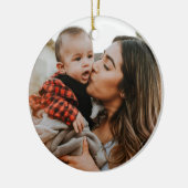 両面2枚フォトカスタム セラミックオーナメント (左)