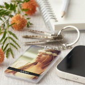 両面2枚フォト&名前アクリルキーチェーン キーホルダー (正面右)