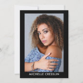 両面4フォトモデルActor Comp Zed Card 5x7 招待状 (正面)