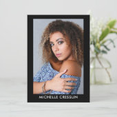 両面4フォトモデルActor Comp Zed Card 5x7 招待状 (スタンド正面)