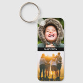 両面4枚の写真と名前キーチェーン キーホルダー (正面)