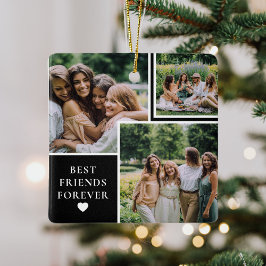 両面4枚フォト&ベスティー引用文キープサケ セラミックオーナメント