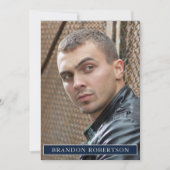 両面5フォトアクターモデル5x7コンポーネント/ゼッドテンプレート 招待状 (正面)