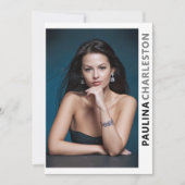 両面5フォトモデルアクターPro 5x7テンプレート 招待状 (正面)