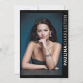 両面5フォトモデルアクターPro 5x7テンプレート 招待状 (正面)