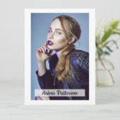 両面5フォトモデルActor 5.5x7.5コンポジションカード/Zedカード 招待状 (スタンド正面)