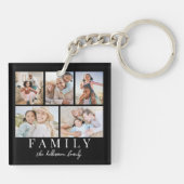 両面5枚フォトコラージュ キーホルダー (裏面)