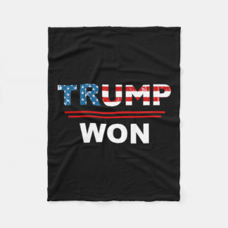 （両面）トランプおもしろいウォン第4547期廃棄物処理業者 フリースブランケット