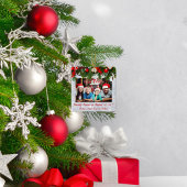 両面、ファミリフォトオーナメントパーソナライズされた、 セラミックオーナメント