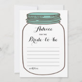 両面-ブライダルシャワーゲーム数|アドバイス 招待状 (裏面)