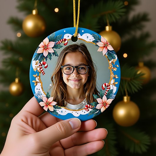 両面 メモリアル クリスマス スイーテストスター セラミックオーナメント